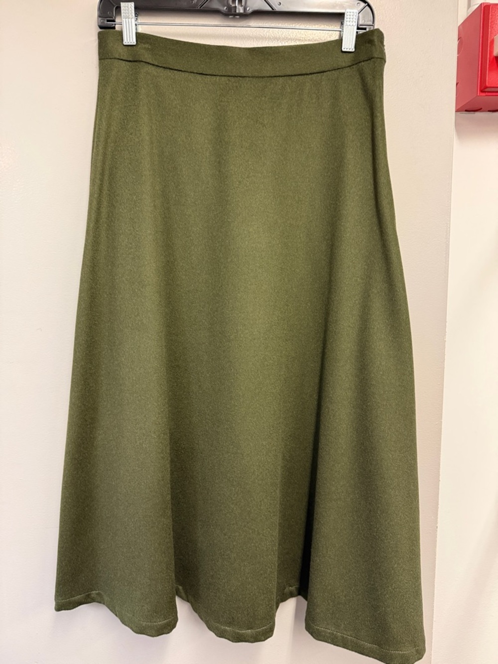 Giulia Heritage Women's Olive A-Line Midi Skirt
